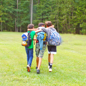 Friends at camp - benefits of summer camp